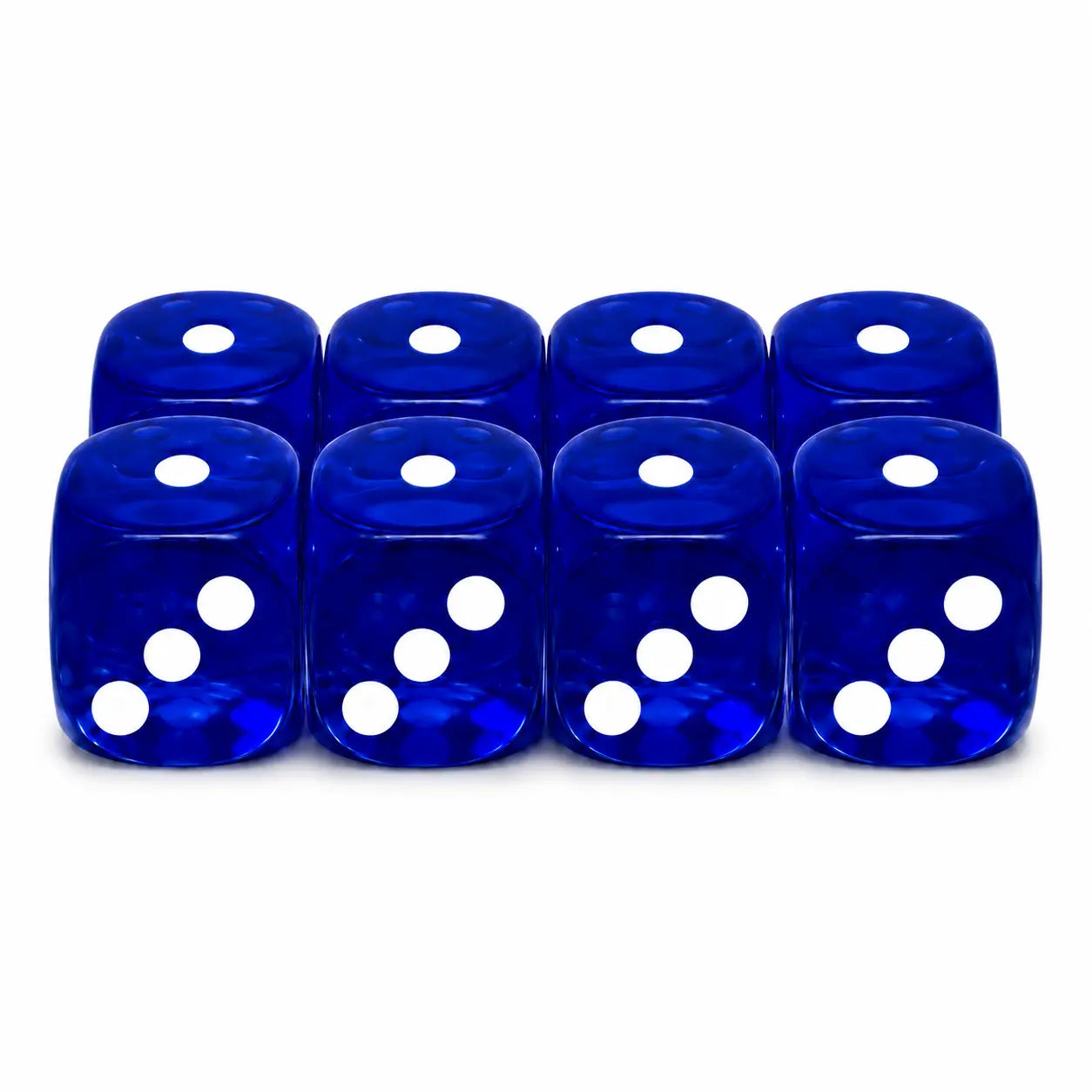 8 Acryl Dice Set | 16mm | Nami Blue - Elite-Four