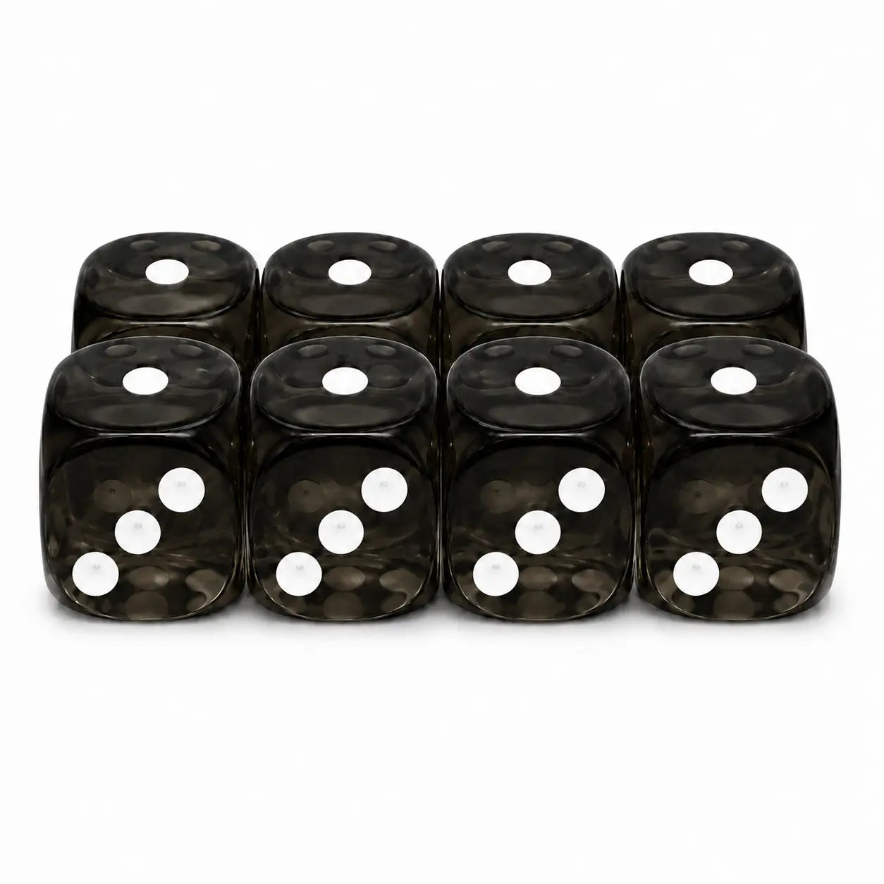 Acryl Dice Set | 16mm | Sumi Black - Elite-Four