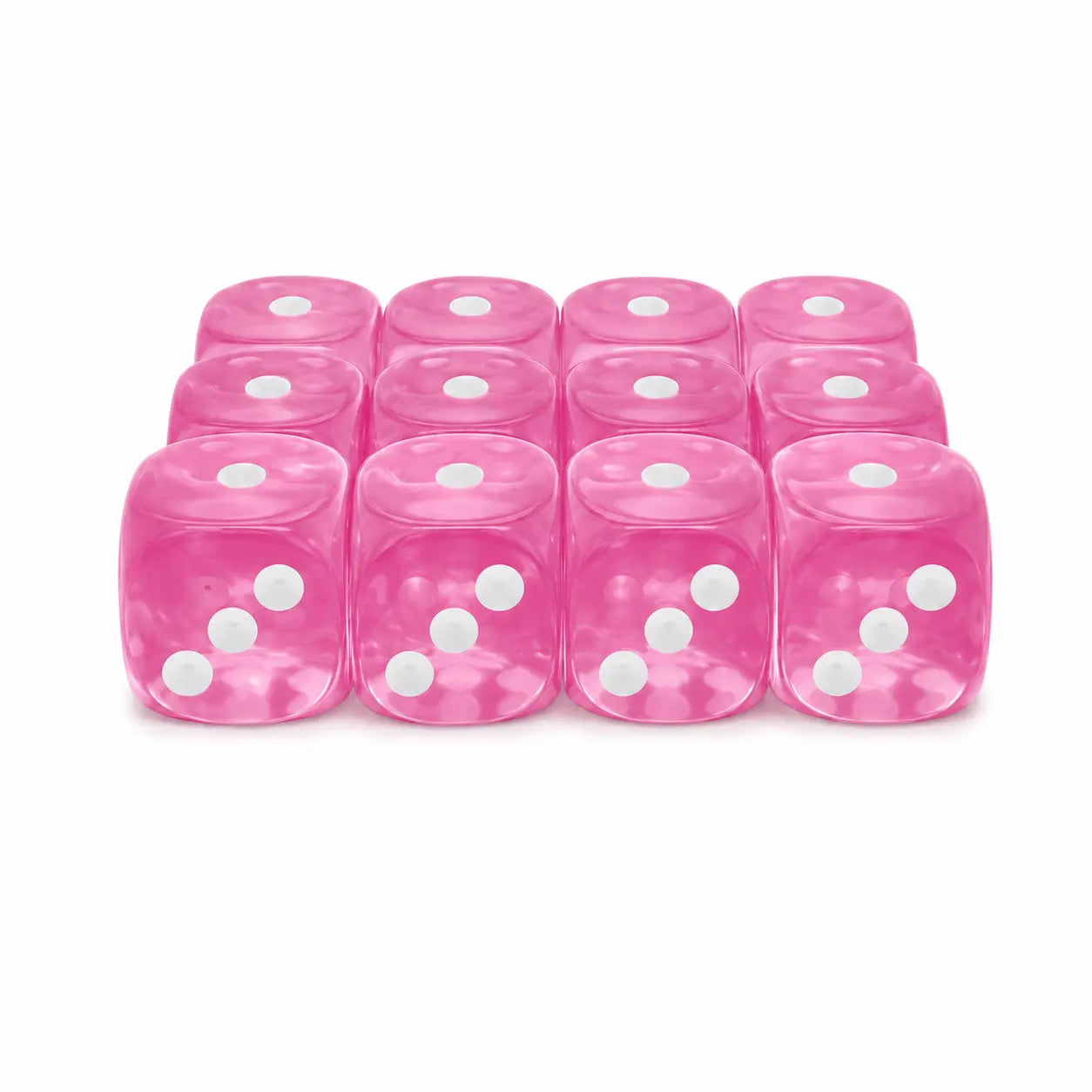Acryl Dice Set | 12mm | Petal Pink - Elite-Four