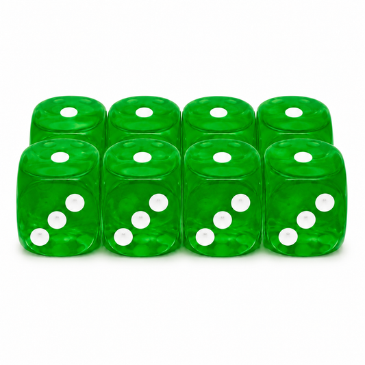 Acryl Dice Set 16mm - Bonsai Green