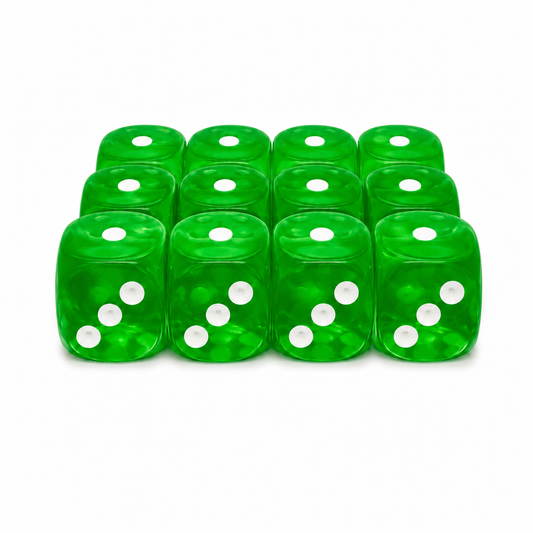 Acryl Dice Set 12mm - Bonsai Green